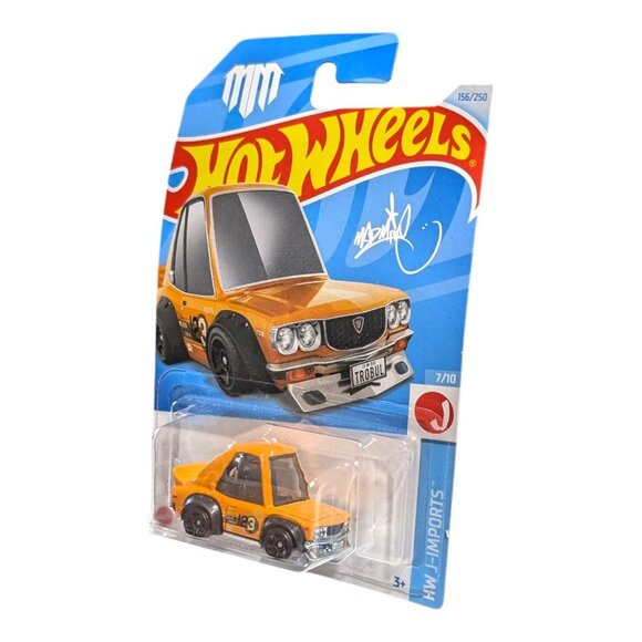 Hot Wheels Mazda RX-3 Tooned Orange #156 Mainline Case H New JDM - Picture 3 of 8